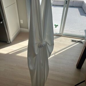 Elegant White Drapery Panel